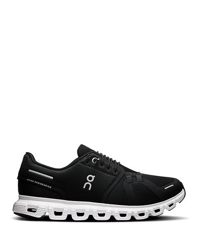 On On Women's Cloud 6 Sneakers in Black