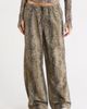 On x Zendaya Python Print High Waist Wide Leg Performance Pants - 1