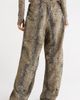 On x Zendaya Python Print High Waist Wide Leg Performance Pants - 2