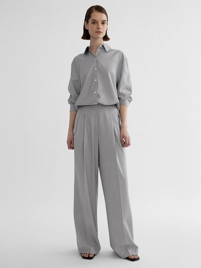 ONE Award Two Tuck Trousers [GRAY]