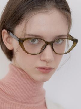 One Brilliant Contemporary Trendy Eyewear [Khaki] (OB513)