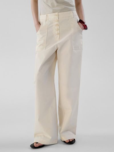 ONE Button Up Pants [CREAM]