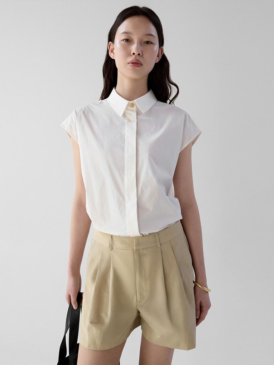 ONE Cap Sleeve Shirt [IVORY]