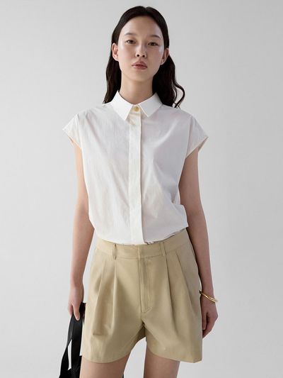ONE Cap Sleeve Shirt [IVORY]