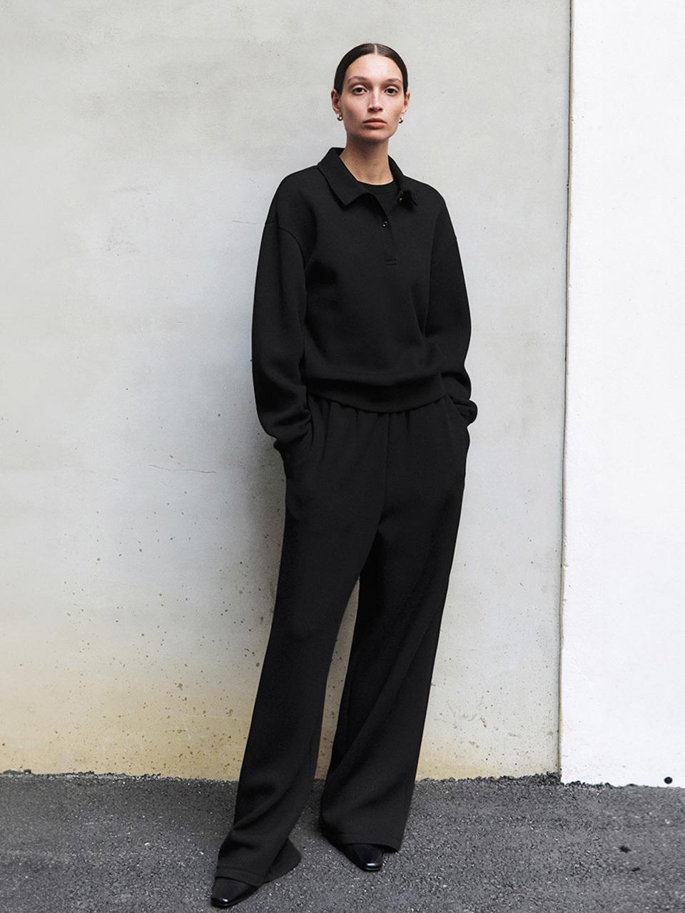 ONE Cushion Low Banding Pants_BLACK
