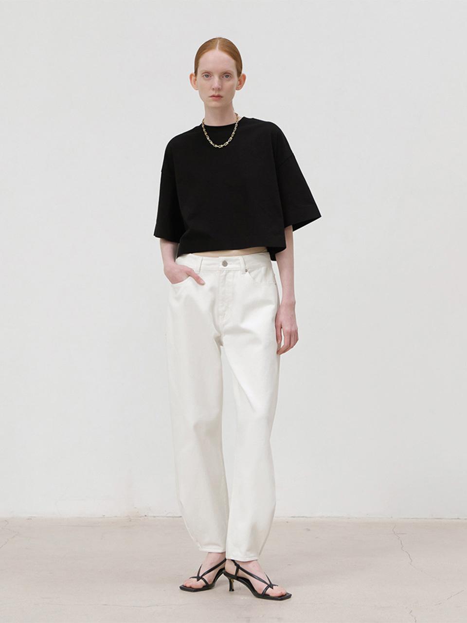ONE Dart Baggy Pants_WHITE