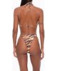 One Empire One Empire Iris Leo Print Triangle Tie Bikini Bottoms - 1