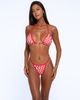 One Empire One Empire Nohea Checker Print Tie-Detail Bikini Top - 3
