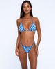 One Empire One Empire Nohea Checker Print Triangle Bikini Bottoms - 2
