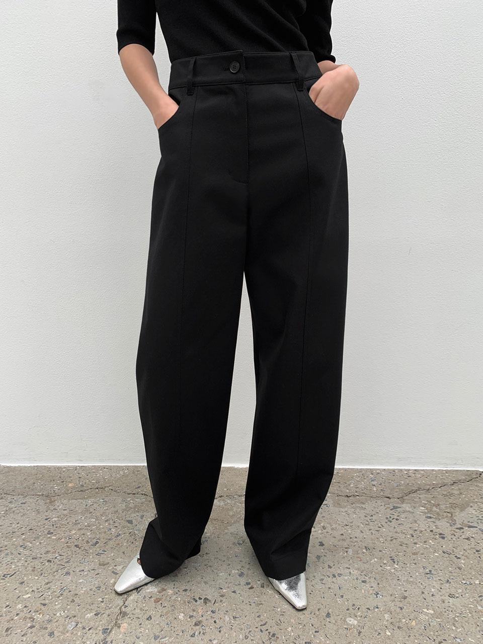ONE Incision Tapered Pants_BLACK