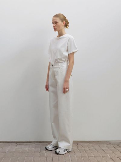 ONE Incision Tapered Pants_WHITE