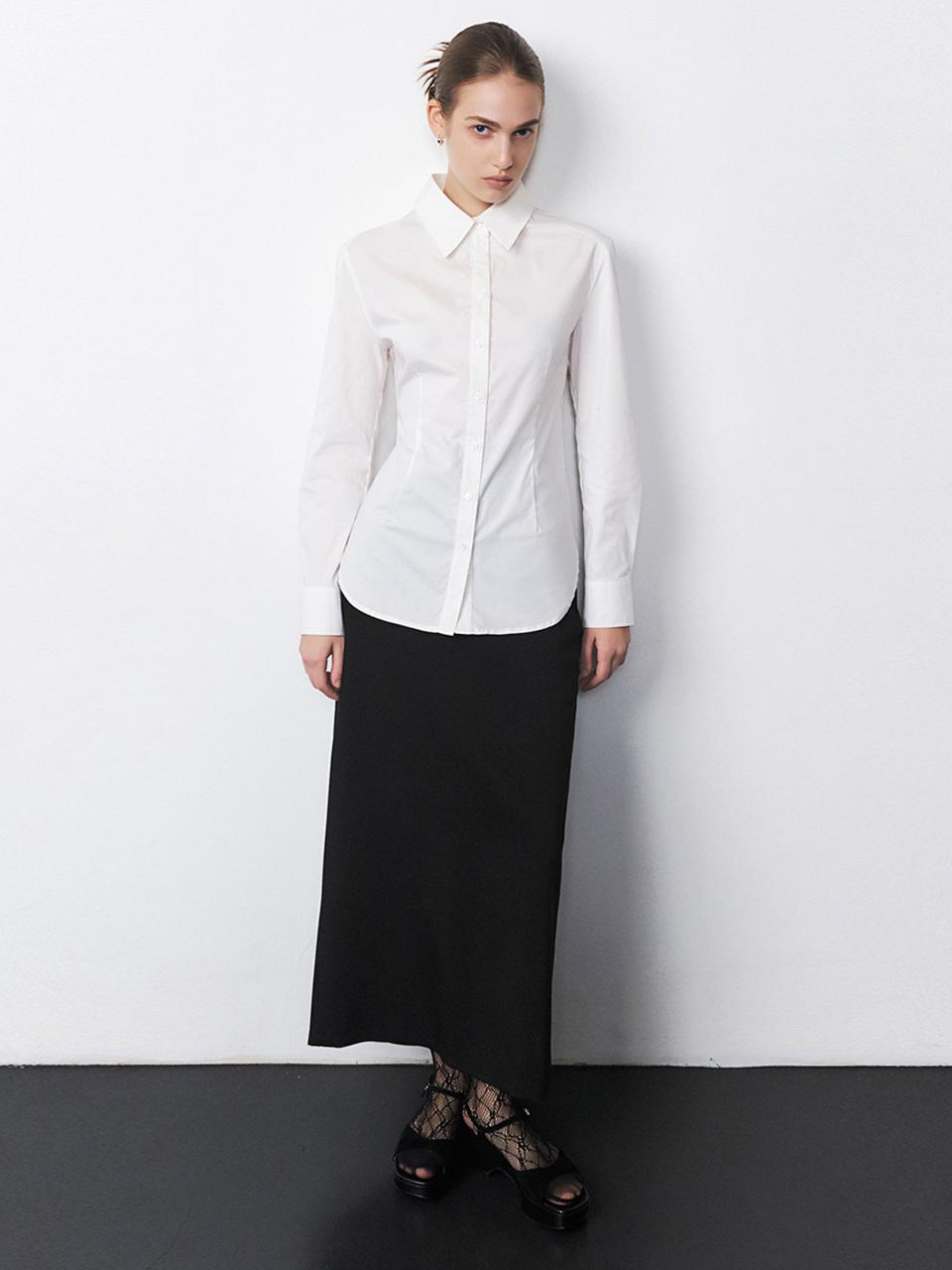 ONE Line Cotton Shirt_IVORY
