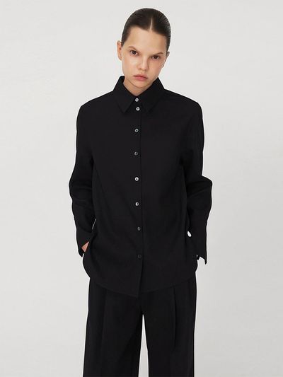ONE Nice Wool Shirt_BLACK