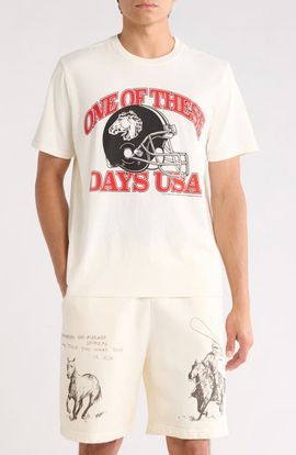 ONE OF THESE DAYS ONE OF THESE DAYS Days USA Cotton Graphic T-Shirt