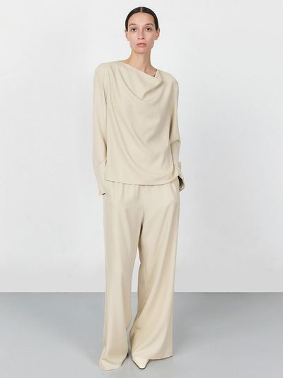 ONE Ove Cowl Neck Blouse_LIGHT BEIGE