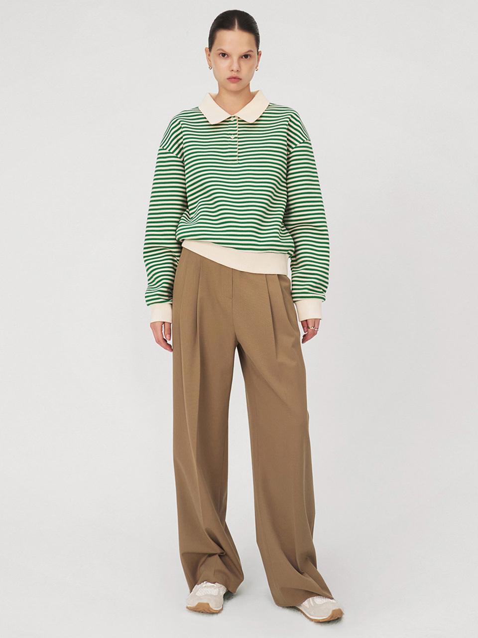 ONE ST Collar Sweatshirt_GREEN
