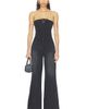 One Teaspoon One Teaspoon Dark Angel Strapless Wide Leg Denim Jumpsuit - 1