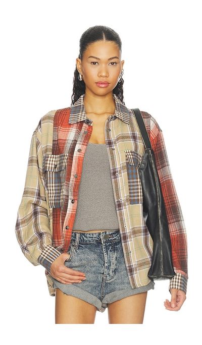 One Teaspoon One Teaspoon Essential Patchwork Flannel Shirt