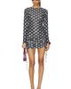 One Teaspoon One Teaspoon Polka Darling Sheer Mesh Ruched Mini Dress - 1