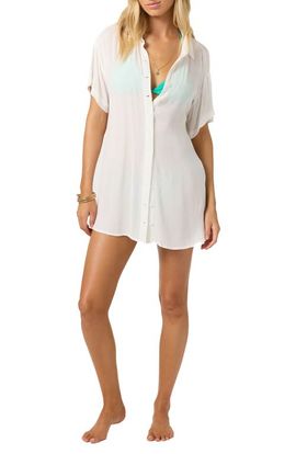O'Neill O'Neill Carlee Saltwater Solids Cover-Up Shirtdress