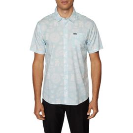 O'Neill O'Neill Cosmos Short Sleeve Stretch Cotton Button-Up Shirt