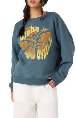 O'Neill O'Neill Hibiscus Hawaii Oversized Graphic Sweatshirt