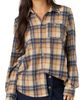 O'Neill O'Neill Jorgina Plaid Long Sleeve Knit Top - 1