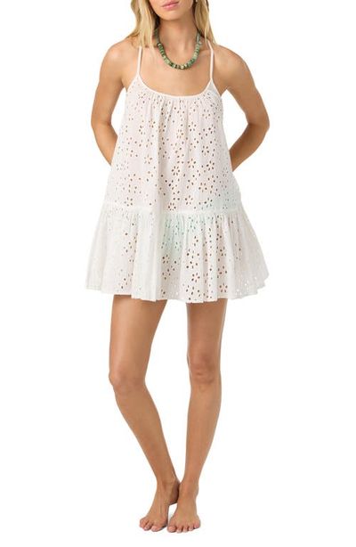 O'Neill O'Neill Kylee Cotton Eyelet Cover-Up Minidress