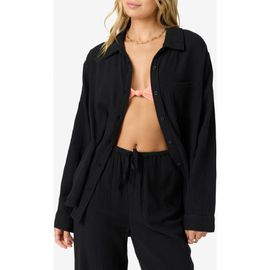 O'Neill O'Neill Leni Oversize Cotton Gauze Button-Up Shirt