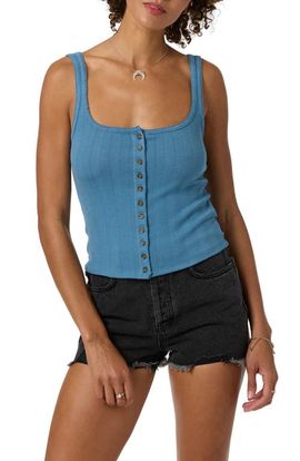 O'Neill O'Neill Maylee Pointelle Button-Up Tank