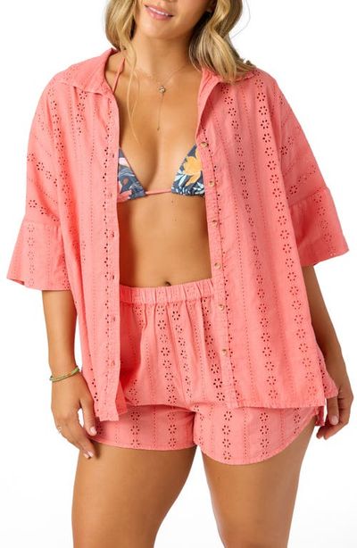 O'Neill O'Neill Olivia Eyelet Cover-Up Shirt