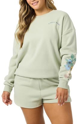 O'Neill O'Neill Petal Oversize Cotton Blend Crewneck Sweatshirt