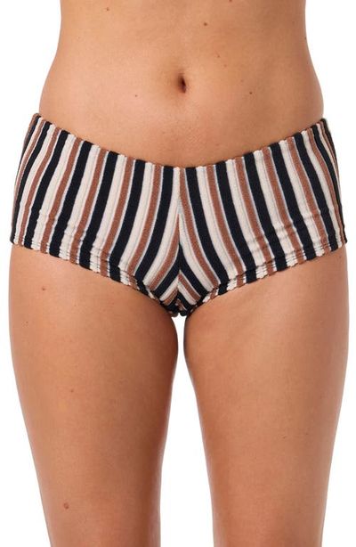 O'Neill O'Neill Sand Dollar Stripe Surf's Up Boyshort Bikini Bottoms