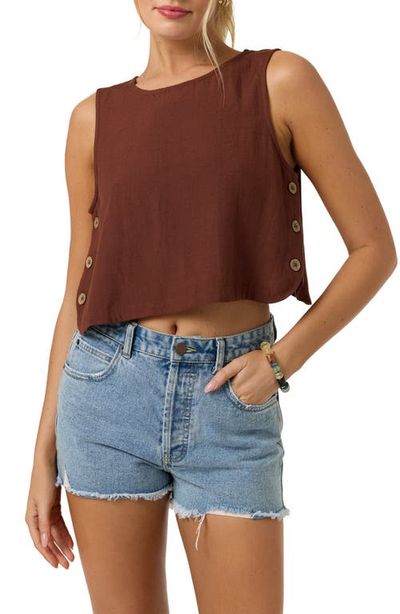 O'Neill O'Neill Sanders Side Button Crop Tank