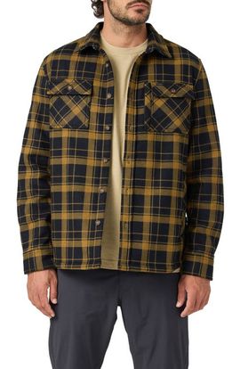 O'Neill O'Neill Traveler Plaid Cotton Blend Shirt Jacket