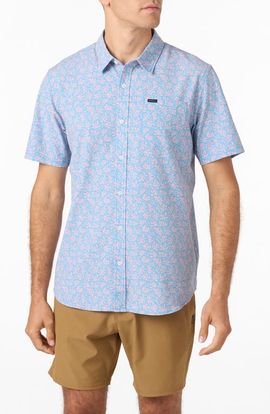 O'Neill O'Neill TRVLR UPF Traverse Print Short Sleeve Performance Button-Up Shirt