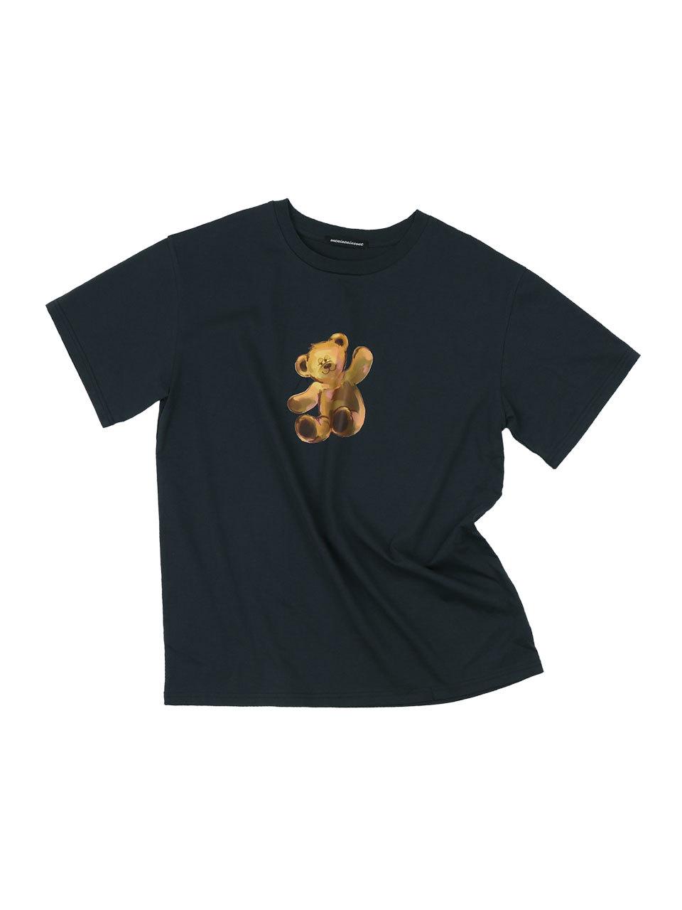 oneninenineone BEAR OVER FIT TEE_NAVY (UNISEX)