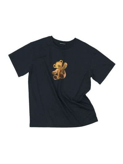 oneninenineone BEAR OVER FIT TEE_NAVY (UNISEX)