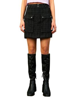 oneninenineone CARGO TWEED SKIRT