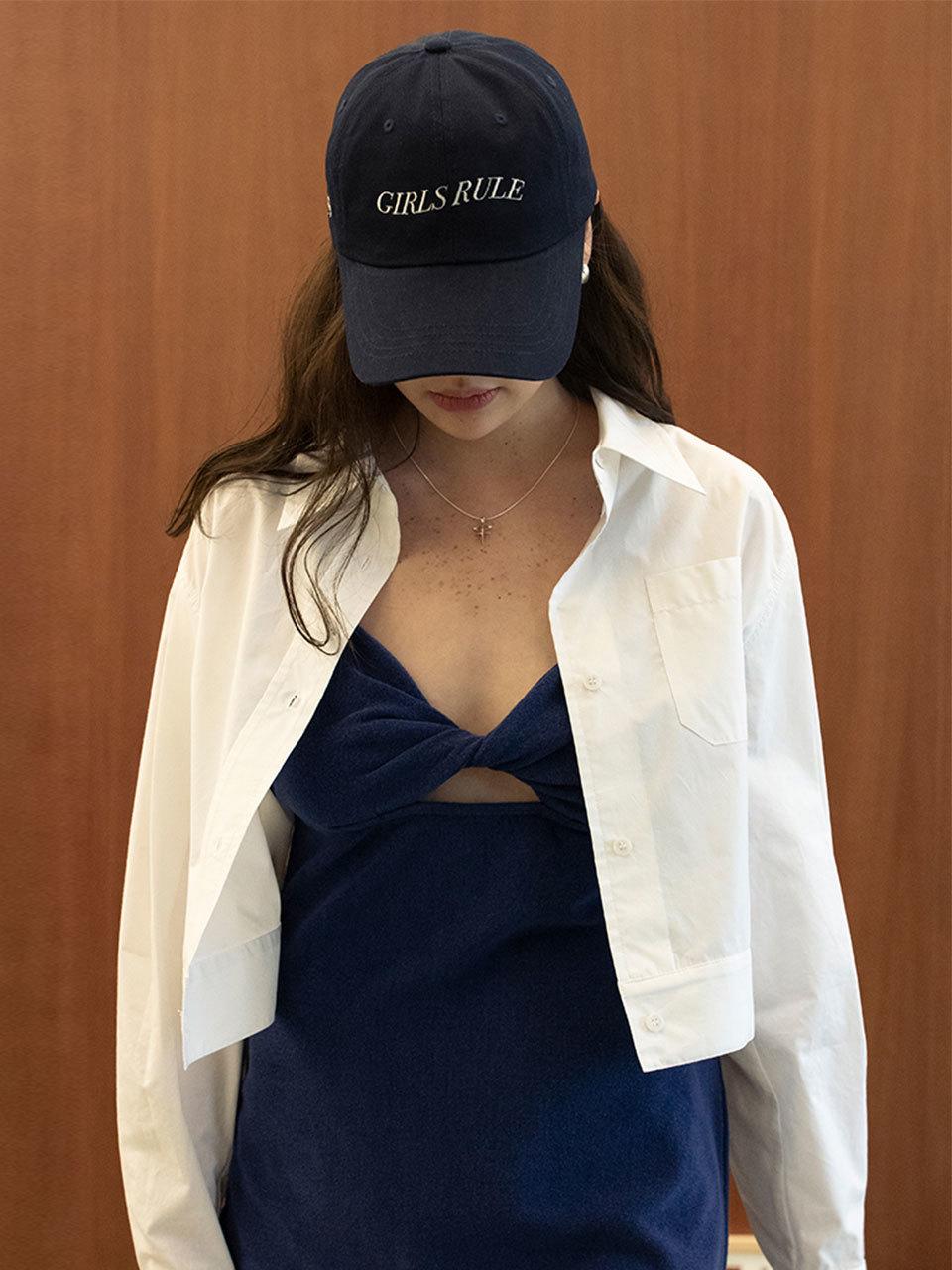 oneninenineone Girls Rule Washing Ball Cap_Navy