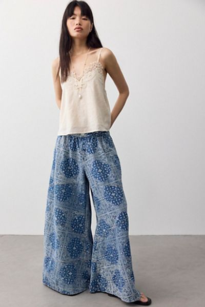 OneTeaspoon OneTeaspoon Daddios Printed Super Wide-Leg Jeans