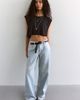 OneTeaspoon OneTeaspoon Jackson Wide-Leg Metallic Jeans - 1
