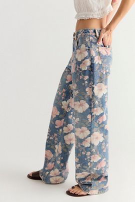 OneTeaspoon OneTeaspoon Lovelorn Bloom Icon High-Rise Jeans