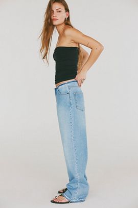 OneTeaspoon OneTeaspoon Raw Waist Baxter's Wide-Leg Jeans