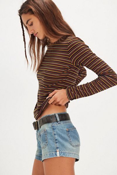 OneTeaspoon OneTeaspoon Retro Dukes Low-Waist Mini Shorts