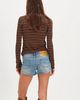 OneTeaspoon OneTeaspoon Retro Dukes Low-Waist Mini Shorts - 3