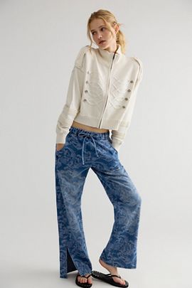 OneTeaspoon OneTeaspoon Roadhouse Pull-On Wide-Leg Jeans