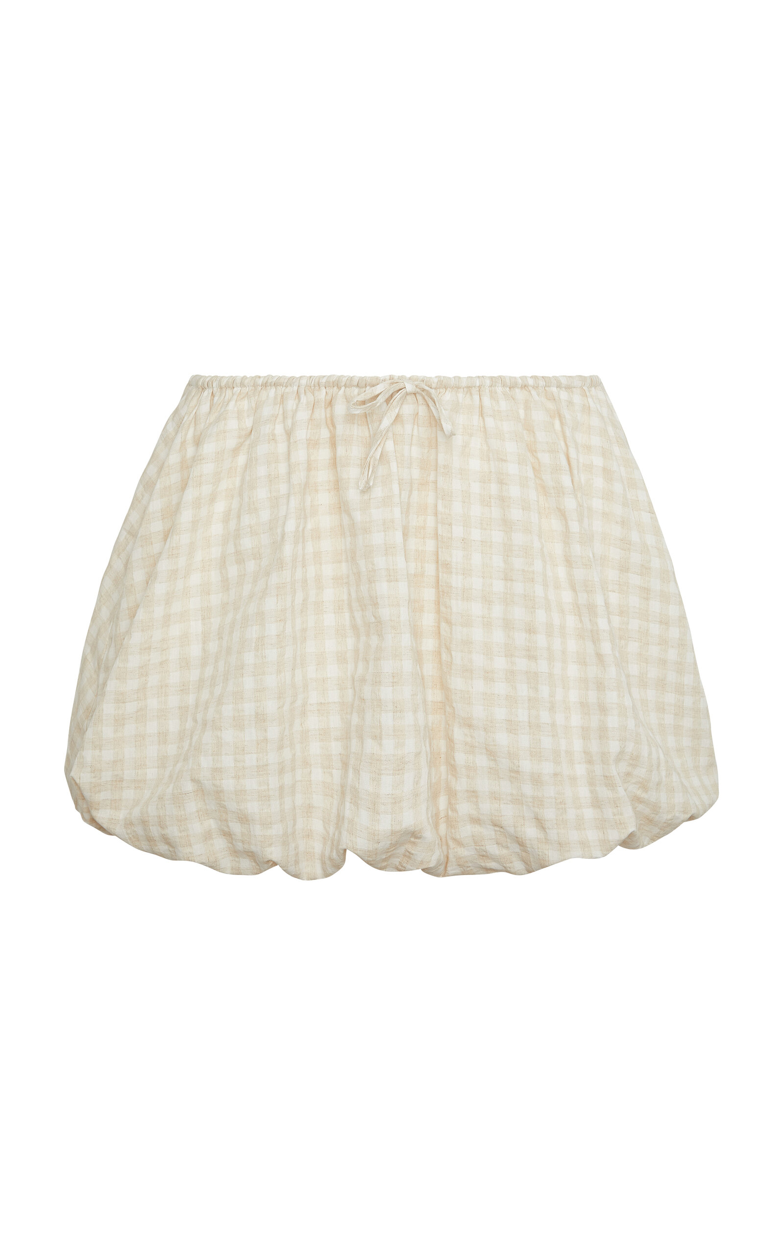 Onia Onia Air Linen Bubble Mini Drawstring Skirt