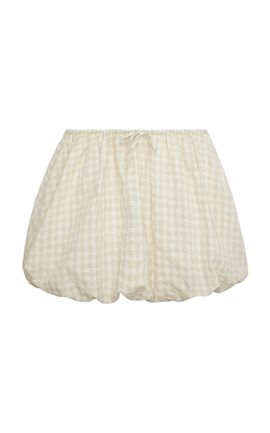 Onia Onia Air Linen Bubble Mini Drawstring Skirt