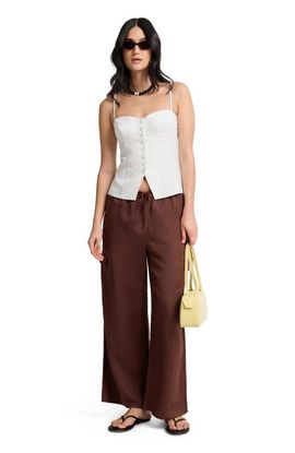 Onia Onia Air Linen Fitted Corset Underwire Top